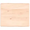 vidaXL Tischplatte 60x50x(2-6) cm Massivholz Unbehandelt Produktbild-Vorschau 2