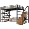 Merax Etagenbett Hochbett 140x200 cm, Metall Kinderbett Produktbild-Vorschau 6