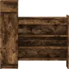 vidaXL Botník kouřový dub 100,5x28x100 cm materiál na bázi Náhled obrázku produktu 6