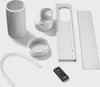 A collection of parts for a portable air conditioner. Voir les images du produit