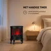Luca Lighting Haard Led Zwart met Realistisch Vlameffect - Productafbeelding-voorbeeld 7