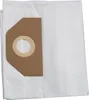 A white vacuum cleaner bag with a brown cardboard attachment. Náhľad obrázku produktu