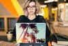 MuchoWow® Laptop Aufkleber Sticker Cover Palme - Sommer - Produktbild-Vorschau 5