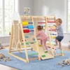 COSTWAY 8 in 1 Klettergerüst Holz, Klappbares Produktbild-Vorschau 2