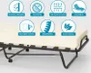 A folding bed with a mattress, shown with various feature icons above it. Anteprima dell’immagine prodotto