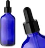 5x Blaue Glasflasche 100 ml mit schwarzer Pipette Produktbild-Vorschau 2