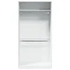 vidaXL Kleiderschrank Weiß 100x50x200 cm Holzwerkstoff Produktbild-Vorschau 4