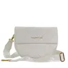 A white Valentino handbag with a quilted pattern and a gold logo. Anteprima dell’immagine prodotto