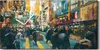 Wandbild Leinwand Bilder Wanduhr 60x30 Architektur Menschen Produktbild-Vorschau 1