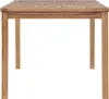 A wooden garden table is shown against a white background. Náhled obrázku produktu