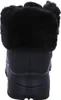 The back view of a black SKECHERS boot with a faux fur trim. Produktbild-Vorschau