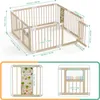 Parc pour bébé XMTECH, pliable, en bois, 8 éléments, Voir les images du produit 2
