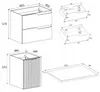 Rodan Skříňka pod umyvadlo 120cm - s deskou a košem na Náhled obrázku produktu 7