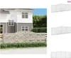vidaXL Gabionen mit Hochbogen 15 Stk 400x50x120/140cm Produktbild-Vorschau 1