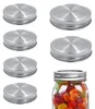 Mason Jar Deckel 70 mm, 6 Stück, Edelstahl, Silikondichtung, silber Productafbeelding-voorbeeld