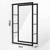Ikodm Houtopslagrek, 100 x 80 x 25 cm, metalen houtrek, Productafbeelding-voorbeeld 2