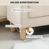 Panchina imbottita HOMCOM con rivestimento in ciniglia, Anteprima dell’immagine prodotto 5