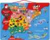 Janod Magnetická mapa Španělska Vzdělávací hračka Náhled obrázku produktu 1
