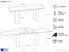 Ausziehbarer Rechteckiger Esstisch – XXL Modernes Design Produktbild-Vorschau 6