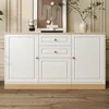 MODFU Sideboard mit Schubladen,Aufbewahrungsschrank Drei Produktbild-Vorschau 2