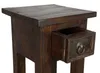 Holz Beistelltisch mit Schublade Mahagoni braun kolonial Produktbild-Vorschau 2