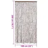 vidaXL Záclona Fly taupe and white 100x200 cm šenil Náhľad obrázku produktu 7