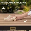 Outsunny Gartentisch für 4 Personen Esstisch Aluminiumtisch Produktbild-Vorschau 4