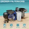 Pool Pumpe 10800 l/h 180 W Schwimmbadpumpe Filterpumpe Produktbild-Vorschau 5