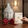 Relaxdays Buddha Kopf, HBT: 78x45x39 cm, XXL Zen-Deko für Produktbild-Vorschau 5