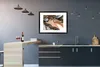 MuchoWow® Gerahmtes Poster Marmoroptik - Gold - Schwarz - Produktbild-Vorschau 5