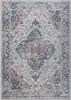 Tapiso Teppich RITZ Vintage Blau Creme Wohnzimmer Produktbild-Vorschau 2