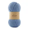 100g Sockenwolle Alize Wooltime 432 taubenblau Produktbild-Vorschau