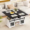 Table basse COSTWAY avec plateau, 105 cm Table centrale de Voir les images du produit 9