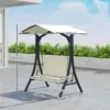 Outsunny Hollywoodschaukel mit verstellbarem Sonnendach Produktbild-Vorschau 3