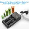 Intelligentes Lithium Akku Ladegerät, USB, 2 Steckplätze, Produktbild-Vorschau 5