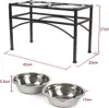Hundenapf Doppel Futternapf (M 42*22*27 cm) Hund Katze Produktbild-Vorschau 6