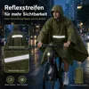 Uni wasserdichter Regenponcho, Regenumhang mit Produktbild-Vorschau 4