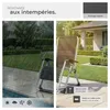 Chaise longue pliable CLOUD réglable en continu - gris Voir les images du produit 7
