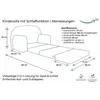 Kindersofa aus Cord mit Verlängerung – Mehr Platz, mehr Produktbild-Vorschau 7