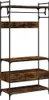 vidaXL Kledingrek met lades, gerookt eikenhout, 89x39x184,5 Productafbeelding-voorbeeld 1