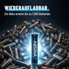 ABSINA 8x AAA ricaricabili 1150 NiMH - Batterie AAA Micro Anteprima dell’immagine prodotto 3