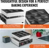 SucceBuy Dutch Pancake Maker, forno Dorayaki da 9 pezzi con Anteprima dell’immagine prodotto 5