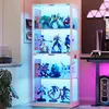 Moderne Glasvitrine, 4-stufig mit LED & Intelligente Produktbild-Vorschau 1