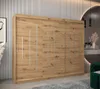Šatníková skriňa ESTER - šírka 250 cm, dub artisan Náhľad obrázku produktu 1
