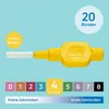 TePe Interdentalbürste, gelb, 0,7 mm/ISO 4, 20 Stück, Produktbild-Vorschau 2