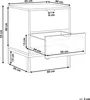 BELIANI Nachttisch mit 2 Schubladen weiß MDF modernes Produktbild-Vorschau 3