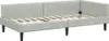 vidaXL Rohový rám postele s čelem světle šedý 90 cm x 200 Náhled obrázku produktu 4