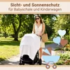 5er Set Spucktücher, 100% Baumwolle, 120x120 cm, weiß Produktbild-Vorschau 6