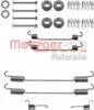 METZGER Zubehörsatz Bremsbacken 105-0740 Hinten für FIAT Produktbild-Vorschau 2