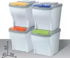 Two stacked recycling bins with different colored lids. Náhľad obrázku produktu